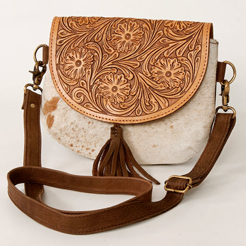 American Darling Messenger Hand Tooled Genuine Leather Western Women Bag Handbag Purse | Cute